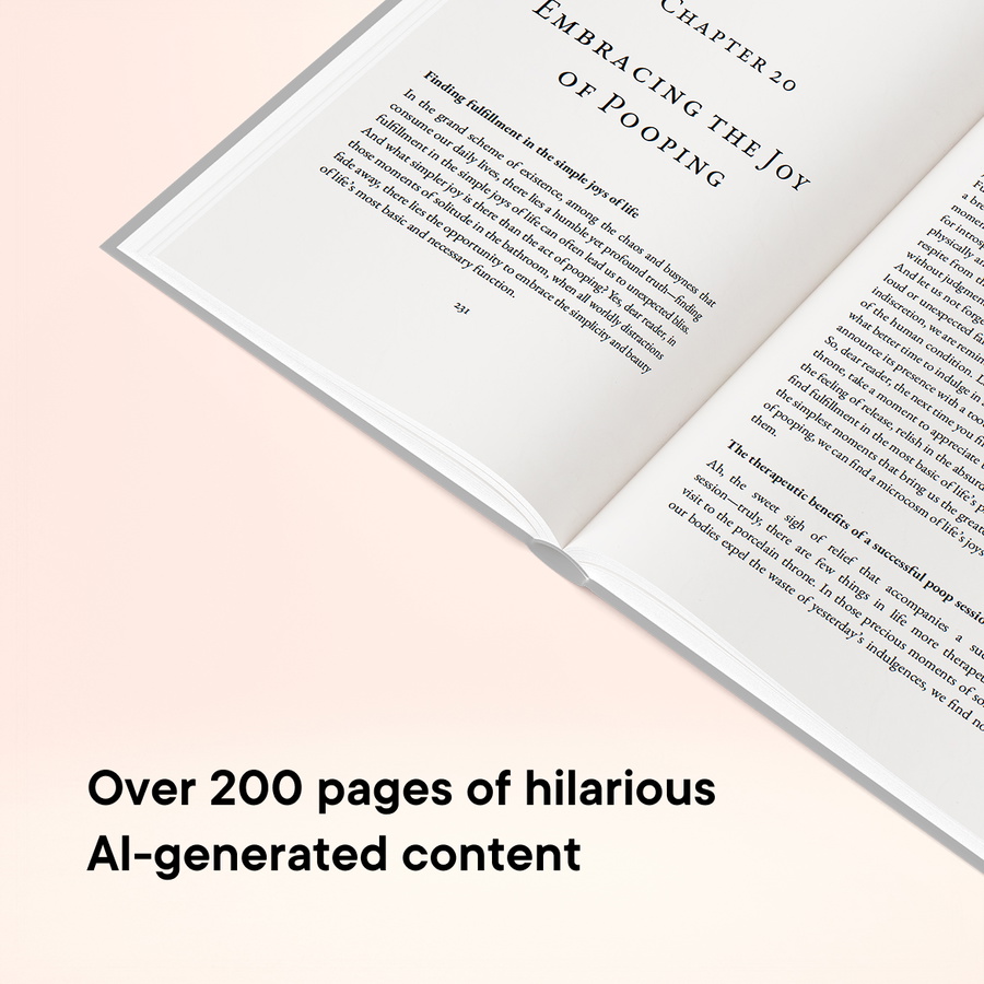 Over 200 pages of hilarious AI generated content