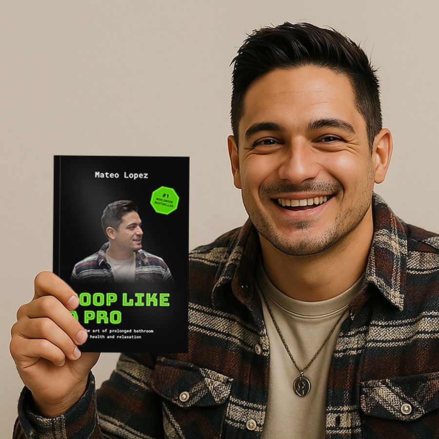 Person holding a personalized gag gift book
