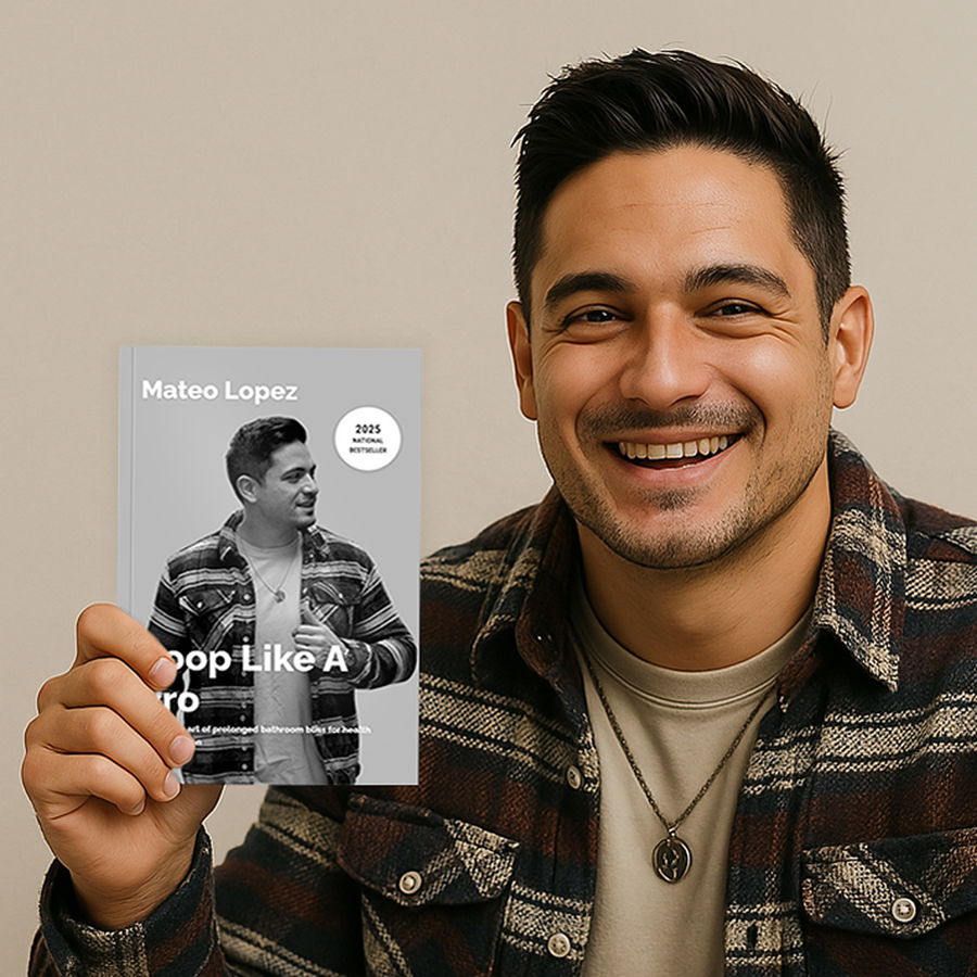 Person holding a personalized gag gift book
