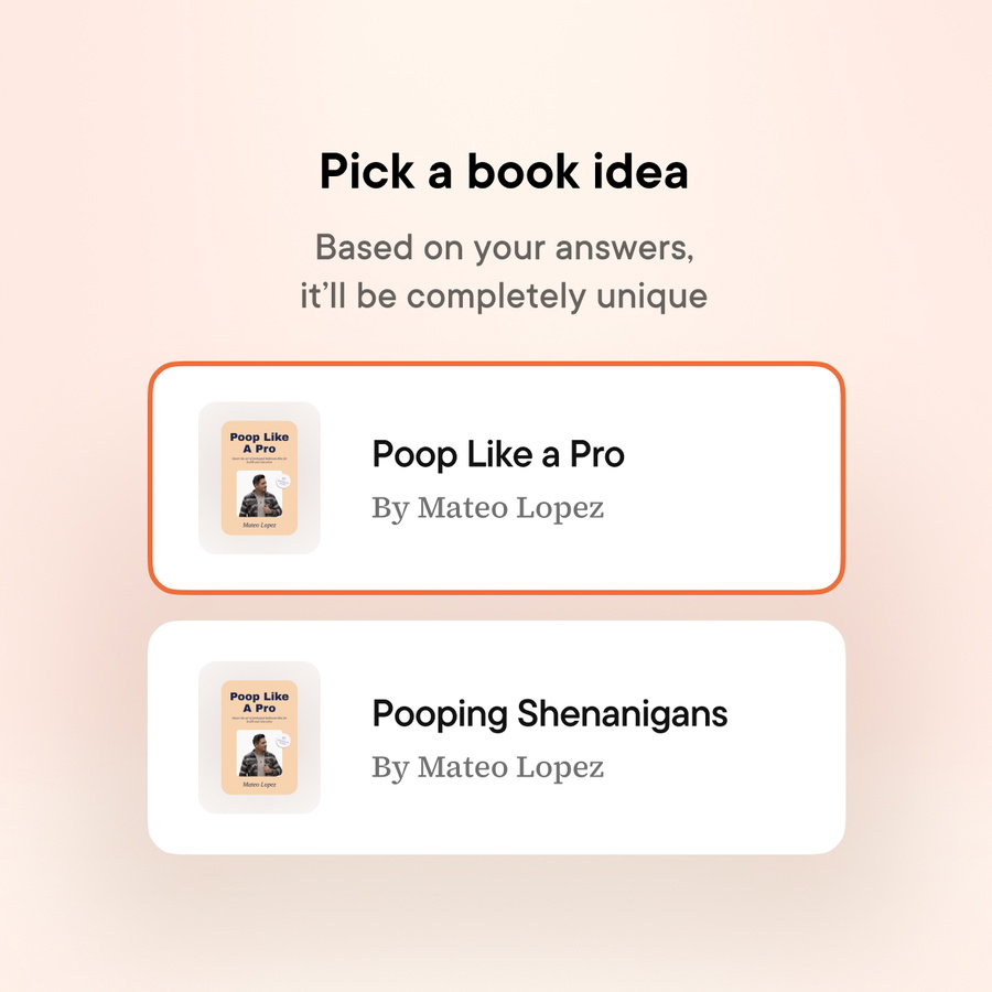 Pick a book idea